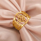 Witch's Knot Ring Women's Protection Wiccan Ring Gold