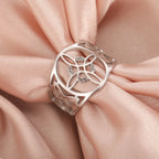 Witch's Knot Ring Women's Protection Wiccan Ring Silver