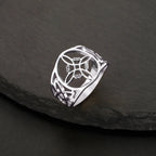 Witch's Knot Ring Women's Protection Wiccan Ring Silver