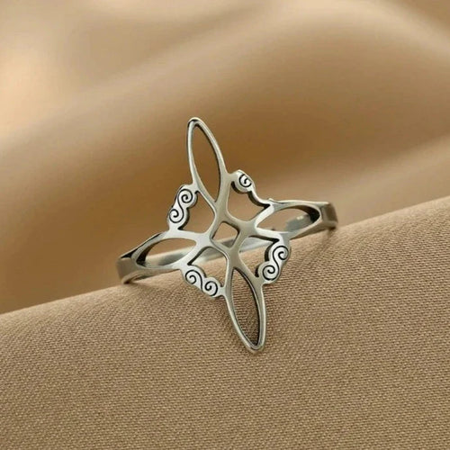 Fine Silver Witch's Knot Ring