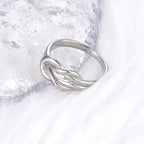 Women's silver knot ring
