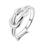 Women's silver knot ring