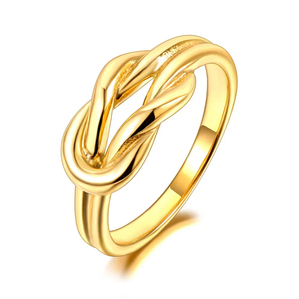 Women's gold knot ring