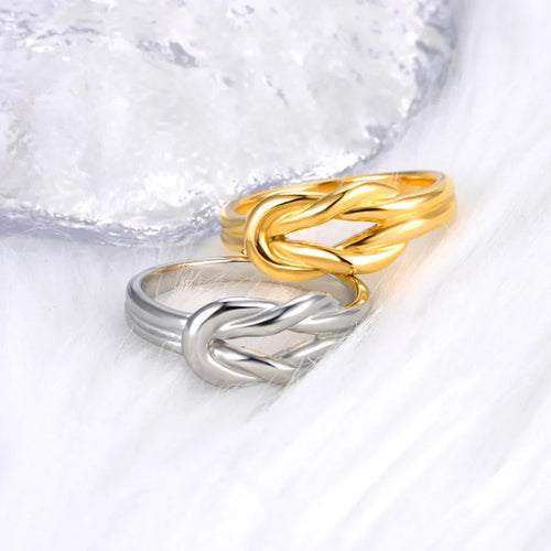 Women's gold knot ring