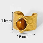 Women’s Tiger Eye Ring in Gold