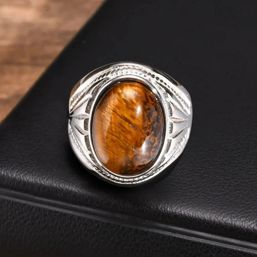 Tiger's Eye Ring for Men