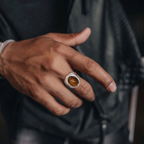 Tiger's Eye Ring for Men