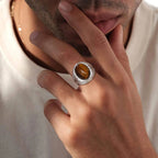 Tiger's Eye Ring for Men