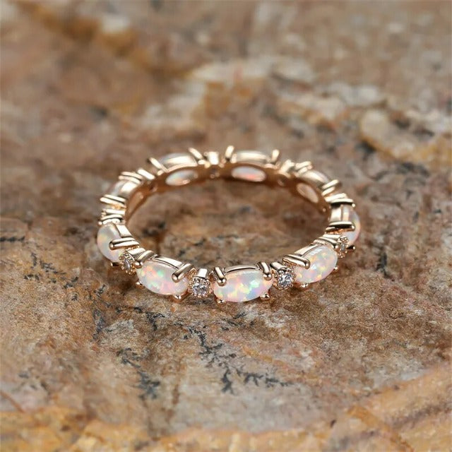 Opal Ring for Women White