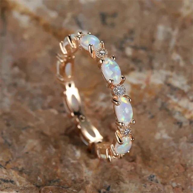 Opal Ring for Women White