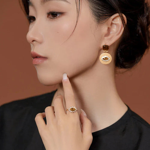 Women's Gold Tiger's Eye Ring