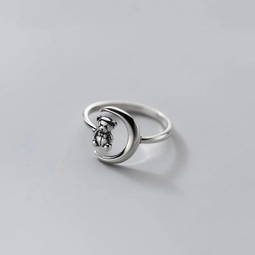 Silver Bear Ring