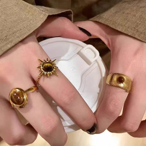 Oval Tiger's Eye Ring