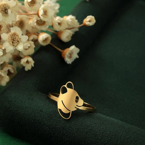 Panda Ring Fine Gold