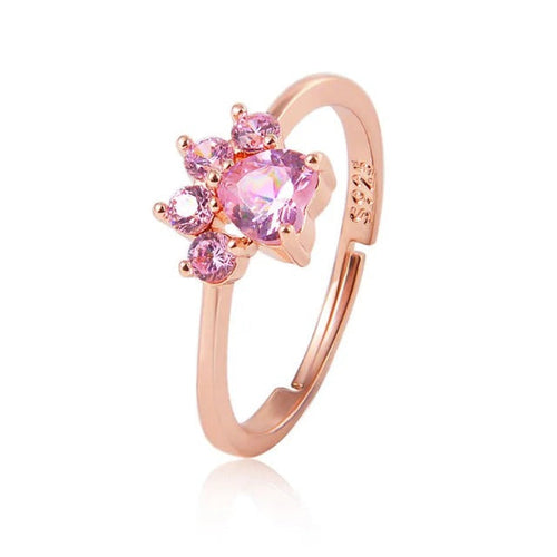 Rose gold Cat Paw Ring