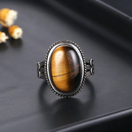 Women's Tiger's Eye Stone Ring