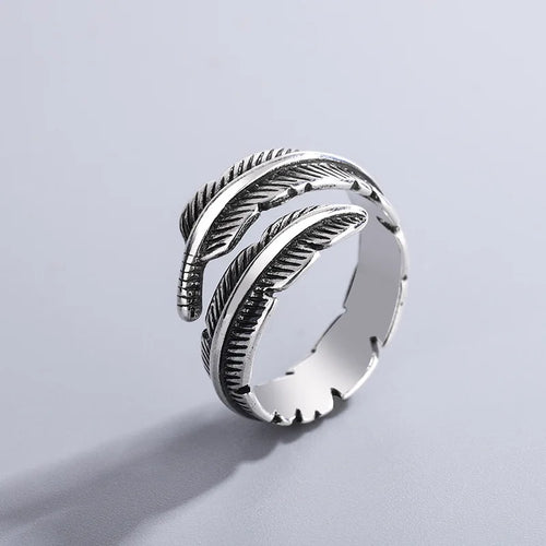 Ethnic-Style Feather Ring for Women