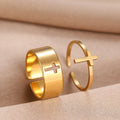 Women's Ring Christian Cross Gold