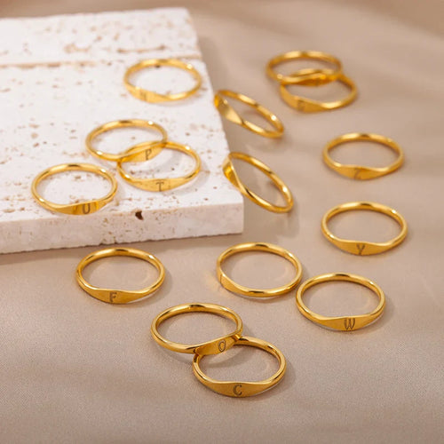 Women's initial ring