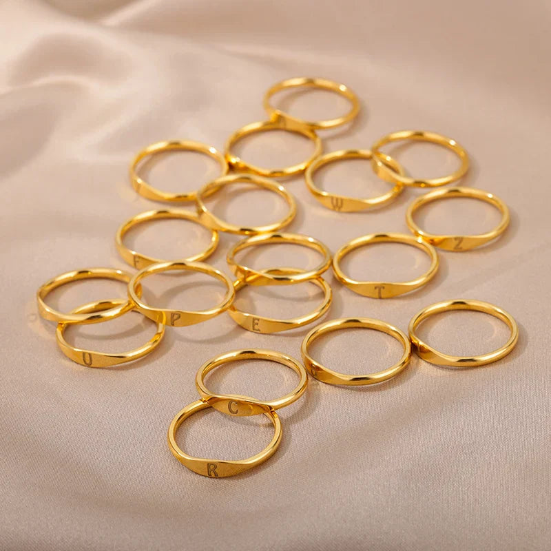Women's initial ring