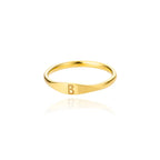 Women's initial ring b