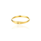 Women's initial ring w