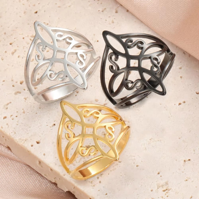 Protection Ring Witch’s Knot Ring Men Women Wiccan