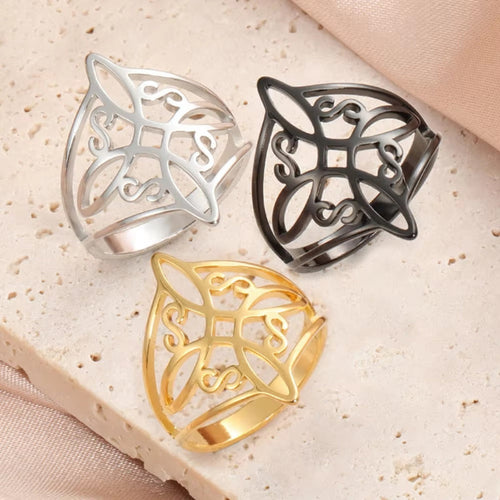 Protection Ring Witch’s Knot Ring Men Women Wiccan