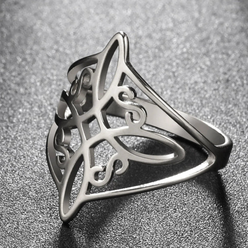 Protection Ring Witch’s Knot Ring Men Women Wiccan silver