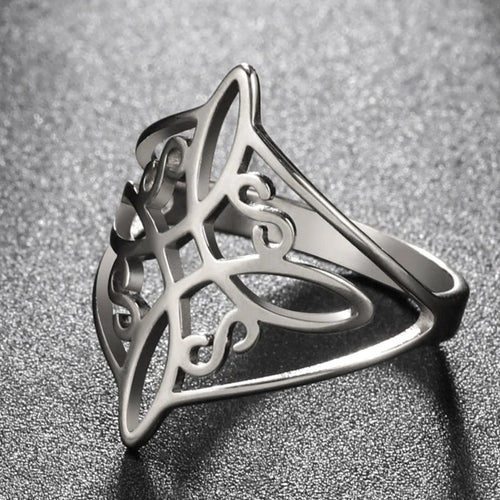 Protection Ring Witch’s Knot Ring Men Women Wiccan silver