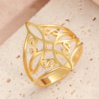 Protection Ring Witch’s Knot Ring Men Women Wiccan gold