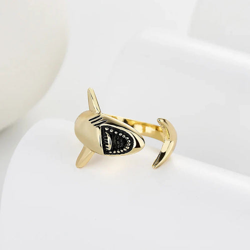 Shark Ring for Women gold