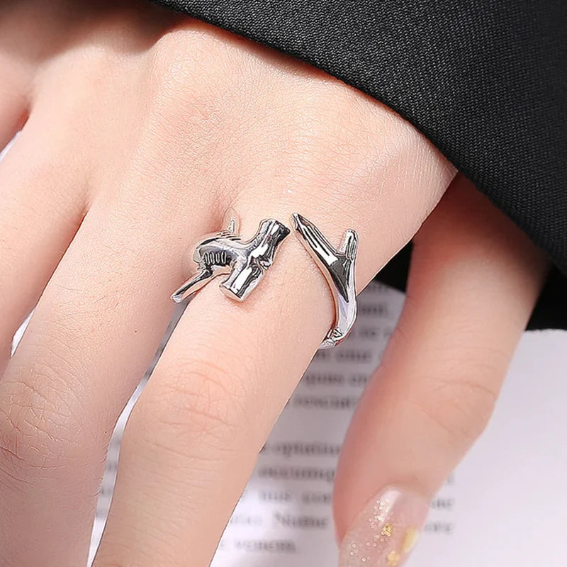Hammerhead Shark Ring Silver
