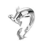 Hammerhead Shark Ring Silver