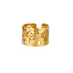 Retro Mushroom Ring gold
