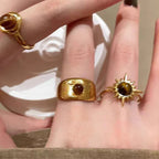 Retro Tiger's Eye Protective Ring
