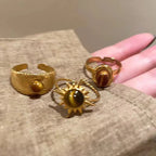 Retro Tiger's Eye Protective Ring