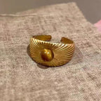 Retro Tiger's Eye Protective Ring