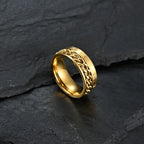 Gold Rotating Anti-Stress Ring for Men