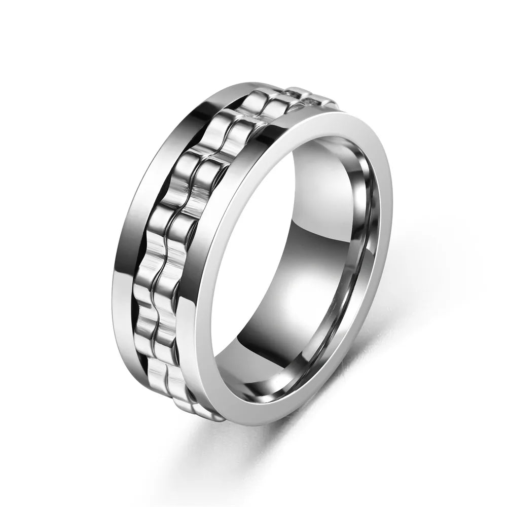 Spinner Ring for Men 8