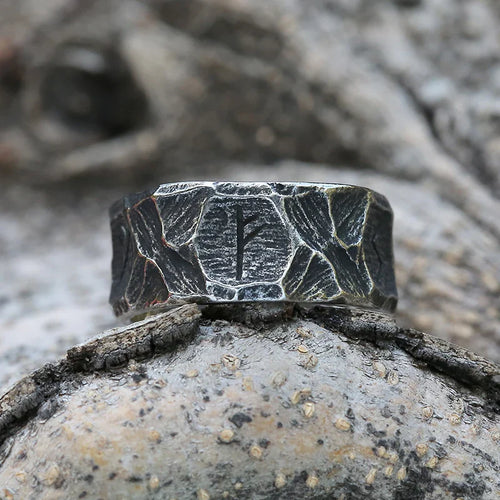 Viking-Style Rune Ring for Men