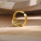 Sun Ring with Blue Stone