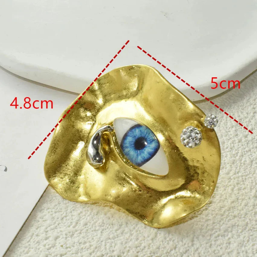 Baroque Style Evil Eye Ring