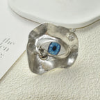 Baroque Style Evil Eye Ring silver