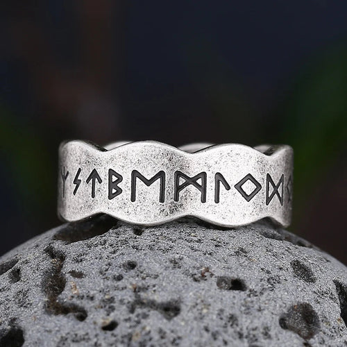 Viking Style Men's Rune Ring