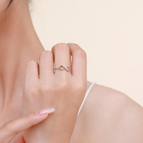 Infinity Symbol Ring Women's Zircon Ring