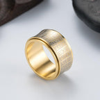 Tibetan Mantra Ring in Gold