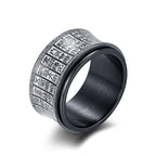 Tibetan Mantra Ring in Silver
