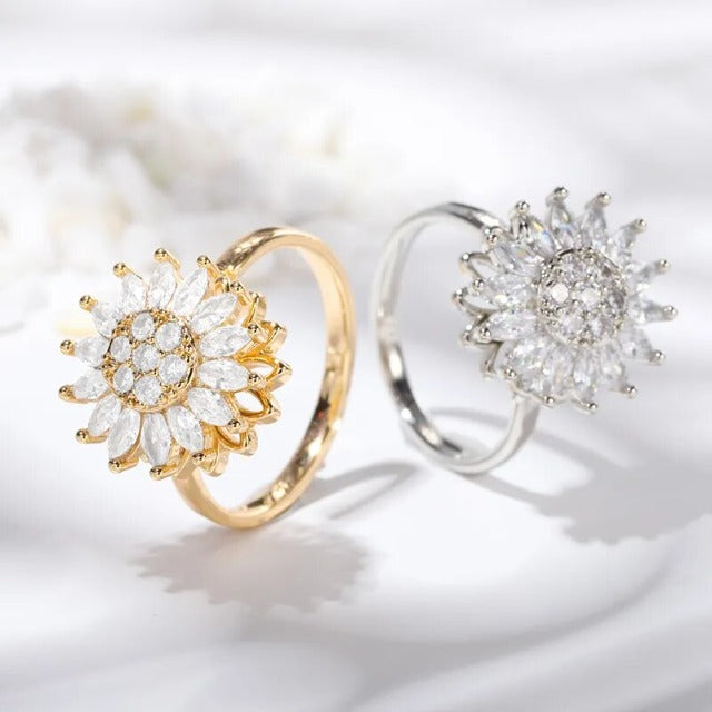 Anti-Stress Sunflower Ring