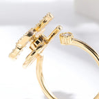 Anti-Stress Sunflower Gold Ring